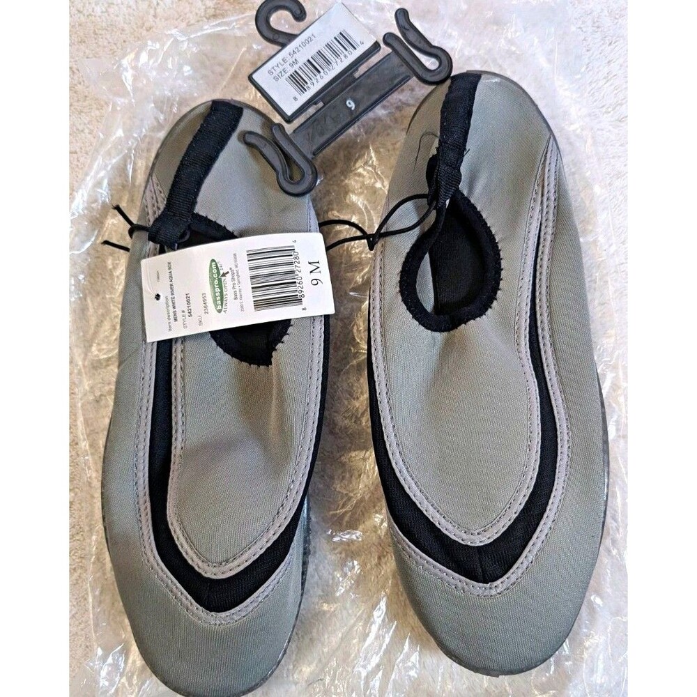 White River Fly Shop Mens 9 Gray Aqua Sox Water Shoes Bass Pro